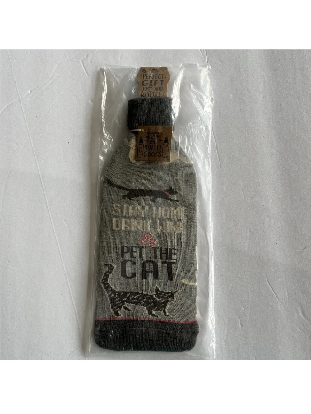 Primitives By Kathy Wine Bottle Sock Cats 1 Sock New